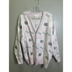 NWT Forever 21 x Hello Kitty Embroidered Button-Up Cardigan M RARE Preppy